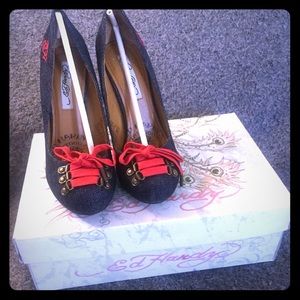 Ed Hardy Shoes - Ed Hardy 11FBT105W, BATU Heels Pumps *NEW!* Ed Hardy Shoes - Ed Hardy 11FBT105W, BATU Heels Pumps *NEW!*